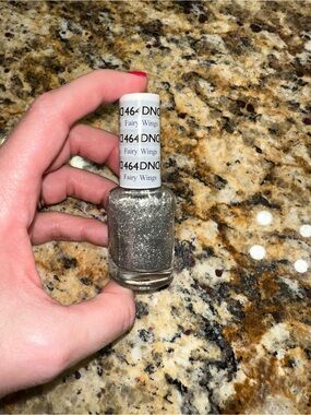 DND Fairy Wings Silver Glitter Nail Polish